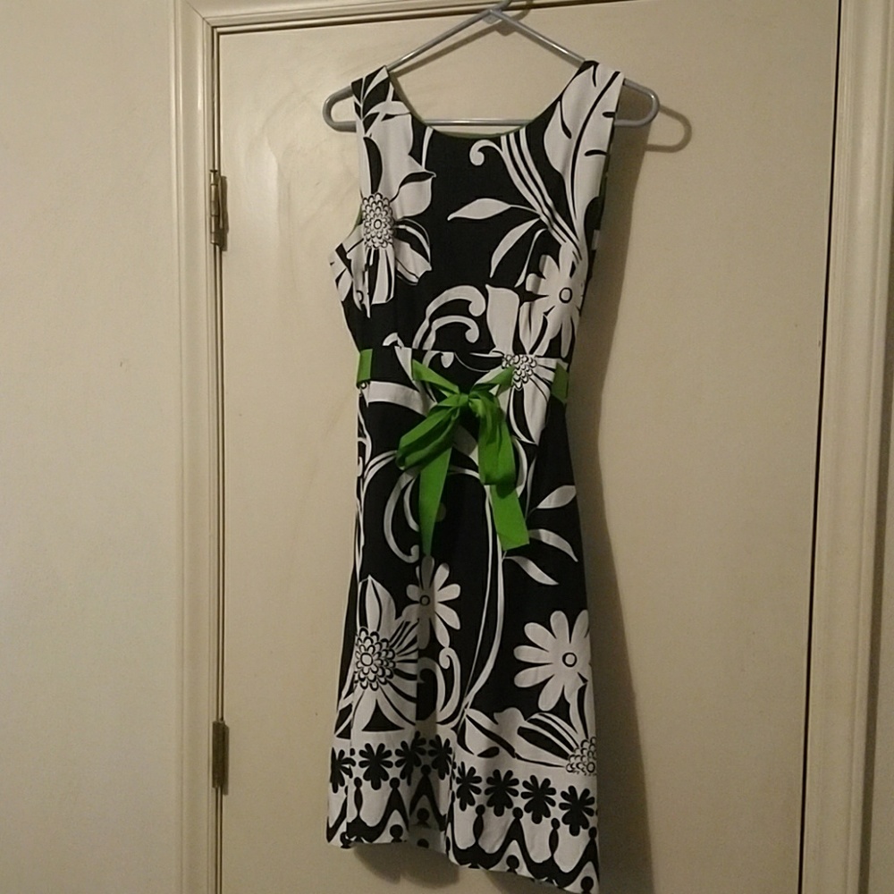 Black and white dress